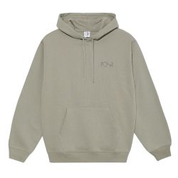 DAVE HOODIE STROKE LOGO Men's Hooded Sweat, Vetiver
