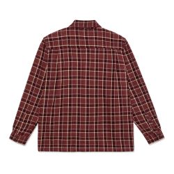 MIKE LS FLANNEL SHIRT Men's Shirt, Oxblood Check