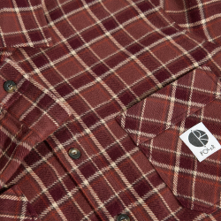 MIKE LS FLANNEL SHIRT Men's Shirt, Oxblood Check