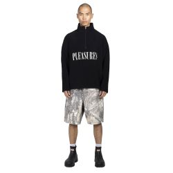 ONYX HALF ZIP POLAR FLEECE Unisex Sweat, Black