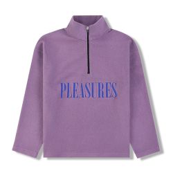ONYX HALF ZIP POLAR FLEECE Unisex Sweater, Lilac