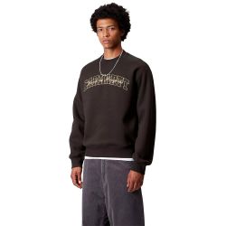 BIG SCHOOL SWEAT Felpa Girocollo Uomo, Tobacco