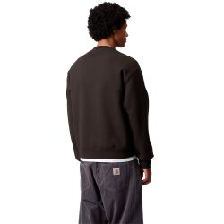 BIG SCHOOL SWEAT Felpa Girocollo Uomo, Tobacco