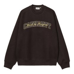 BIG SCHOOL SWEAT Felpa Girocollo Uomo, Tobacco