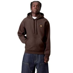 HOODED AMERICAN SCRIPT SWEAT Men's Hoodie, Palisander