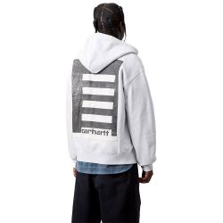 HOODED ARCHIVE LINES JACKET Felpa Cappuccio e Zip Uomo, Ash Heather