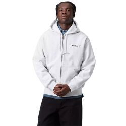 HOODED ARCHIVE LINES JACKET Felpa Cappuccio e Zip Uomo, Ash Heather