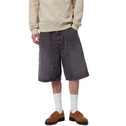 OG ADEN DOUBLE KNEE SHORT Oversize Shorts, Black Grind Wash