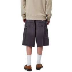 OG ADEN DOUBLE KNEE SHORT Oversize Shorts, Black Grind Wash