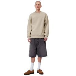 OG ADEN DOUBLE KNEE SHORT Oversize Shorts, Black Grind Wash