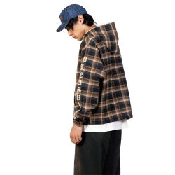 GROOVE ZIP PONCHO HOODIE Maglia Zip e Cappuccio Uomo, Brown