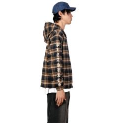 GROOVE ZIP PONCHO HOODIE Maglia Zip e Cappuccio Uomo, Brown