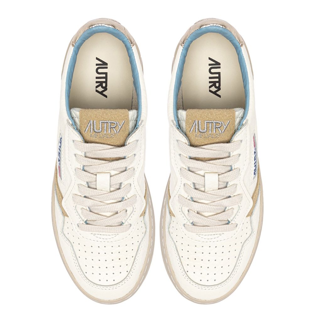MEDALIST LOW WOMAN NBK/ELE/SUEDE Sneakers Donna, Platinum/Sponge