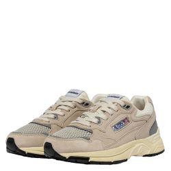 HYPERWAY LOW MAN SUEDE/MESH Sneakers Uomo, Sand/Silver