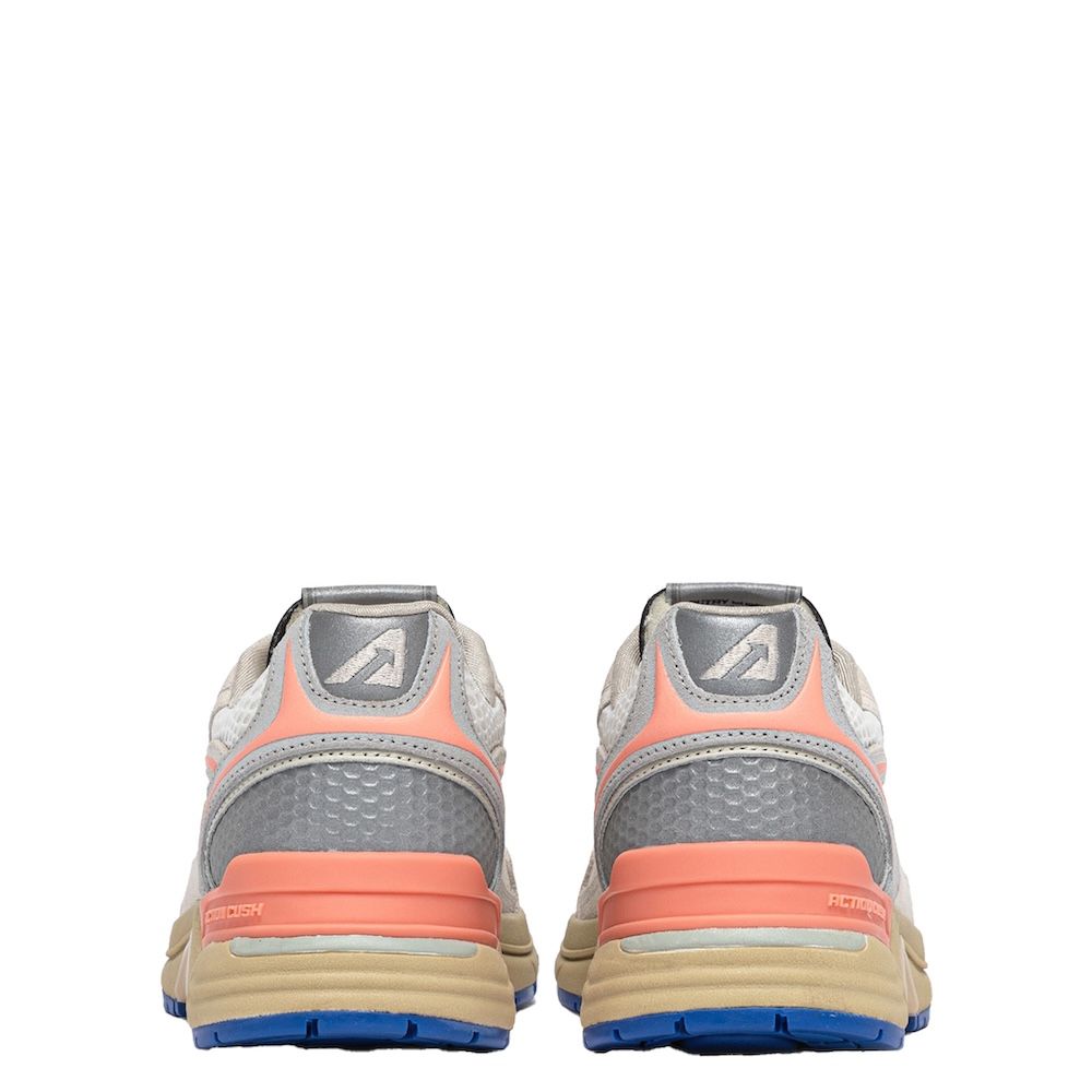 HYPERWAY LOW WOMAN MESH/SUEDE Sneakers Donna, White/Peach Pink