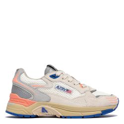 HYPERWAY LOW WOMAN MESH/SUEDE Sneakers Donna, White/Peach Pink