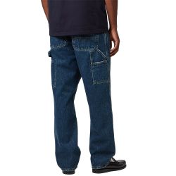 SINGLE KNEE PANT Men's Trousers, Blue Stone Washed