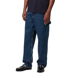 SINGLE KNEE PANT Men's Trousers, Blue Stone Washed