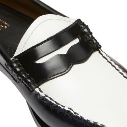 WEEJUNS LARSON PENNY LOAFERS Women's Penny Loafers, Black/White