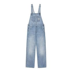 W'BIB OVERALL STRAIGHT Women's Bib Overall, Blue Burst Washed