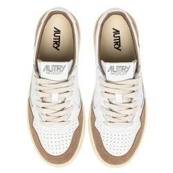 MEDALIST LOW MAN SOFT LEATHER/SUEDE Sneakers Uomo, White/Antilope