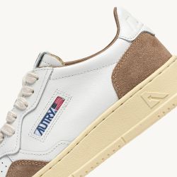 MEDALIST LOW MAN SOFT LEATHER/SUEDE Sneakers Uomo, White/Antilope
