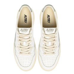 MEDALIST LOW MAN LEATHER/LEATHER Sneakers Uomo, White/Sea Grass