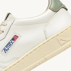 MEDALIST LOW MAN LEATHER/LEATHER Sneakers Uomo, White/Sea Grass