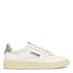 MEDALIST LOW MAN LEATHER/LEATHER Sneakers Uomo, White/Sea Grass