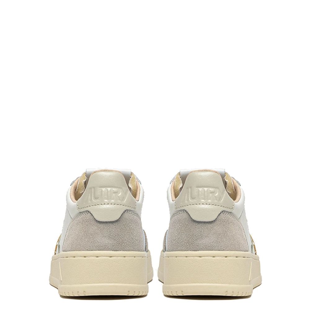 MEDALIST LOW MAN LEATHER/SUEDE Sneakers Uomo, White/Pelican