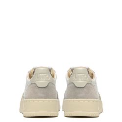 MEDALIST LOW MAN LEATHER/SUEDE Sneakers Uomo, White/Pelican