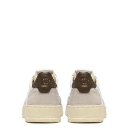 MEDALIST LOW MAN LEATHER/SUEDE Sneakers Uomo, White/Teak