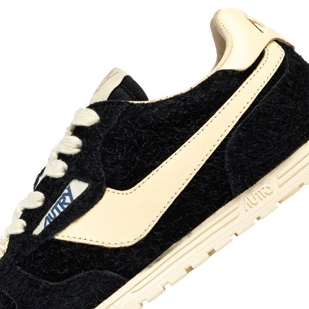 WINDSPIN LOW WOMAN SUEDE/LEATHER Women's Sneakers, Black/Rutabaga