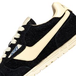 WINDSPIN LOW WOMAN SUEDE/LEATHER Women's Sneakers, Black/Rutabaga