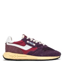 REELWIND LOW WOMAN NYLON/SUEDE/NET Sneakers Donna, Amarone/Plum