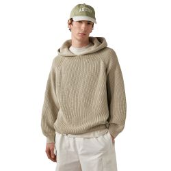 HOODIE MAIN UNISEX COTTON Maglione Cappuccio, Jute