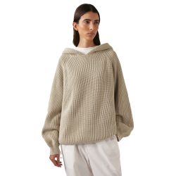 HOODIE MAIN UNISEX COTTON Maglione Cappuccio, Jute