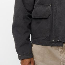 COURIER JACKET Giacca Uomo, Washed Grey Canvas