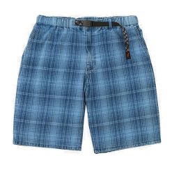 LAGOON SHORT DENIM PLAID Shorts Uomo, Indigo Checkered Plaid