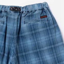 LAGOON SHORT DENIM PLAID Shorts Uomo, Indigo Checkered Plaid