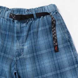 LAGOON SHORT DENIM PLAID Shorts Uomo, Indigo Checkered Plaid