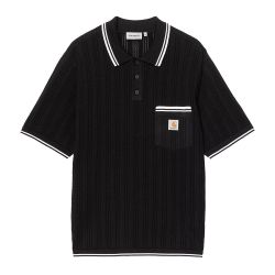 S/S RAMSEY POLO Maglia Polo Uomo, Black / Wax