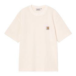 S/S NELSON WAFFLE T-SHIRT T-shirt Uomo, Natural Garment Dyed
