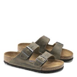 ARIZONA SFB OILED LEATHER Ciabatte Unisex, Faded Khaki