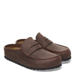 NAPLES WRAPPED OILED LEATHER Ciabatta Unisex, Habana