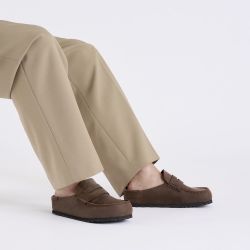 NAPLES WRAPPED OILED LEATHER Ciabatta Unisex, Habana