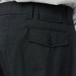 PATCH TROUSERS Pantaloni Uomo, Grey Dry Wool