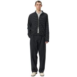 LEISURE ZIP UP Giacca Uomo, Black Experienced Check