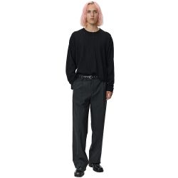 RELAXED LS TEE Longlseeve Uomo, Black Lace Stripe