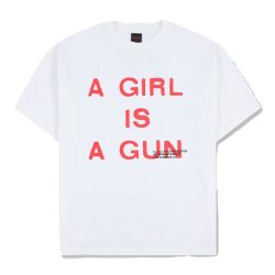 GIRL IS A GUN T-SHIRT T-shirt Uomo, White